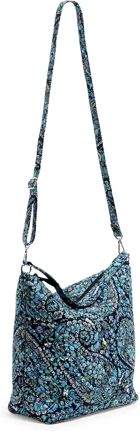 Vera Bradley Women's Cotton Oversized Hobo Shoulder Bag