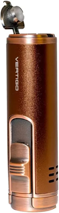 Vertigo Eloquence Quadruple Torch Lighter (Brown)
