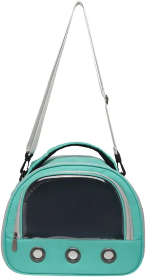 VICASKY Breathable Pet Outing Bag for Hamsters Guinea Pigs Rats Compact Travel Hamster Carrier Window for Surrounding View