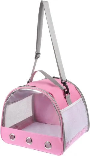 VICASKY Hamster Outgoing Bag Portable Travel Carrier Small Animal Cage Rats Outdoor Bag Sling Window