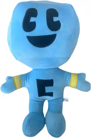 Video Game Character Plush Toy, Plush Animal Soft Plush Toy Cute Hug Pillow, 3D Smiley Design, Favorite Gift for Boys and Girls (Blue)