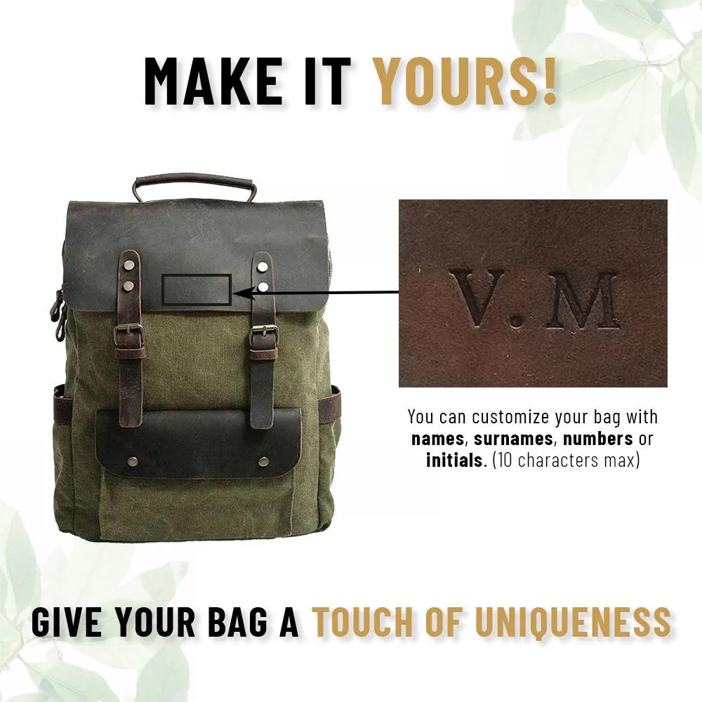 Vintage Canvas Backpack – Classic, Durable Bag with Timeless Style for All