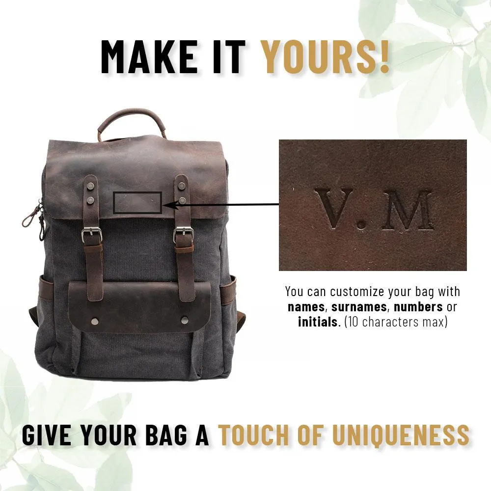 Vintage Canvas Backpack – Classic, Durable Bag with Timeless Style for All