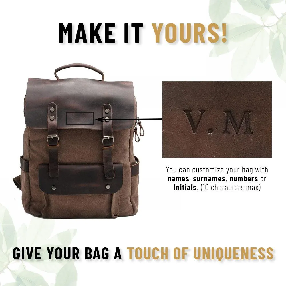 Vintage Canvas Backpack – Classic, Durable Bag with Timeless Style for All
