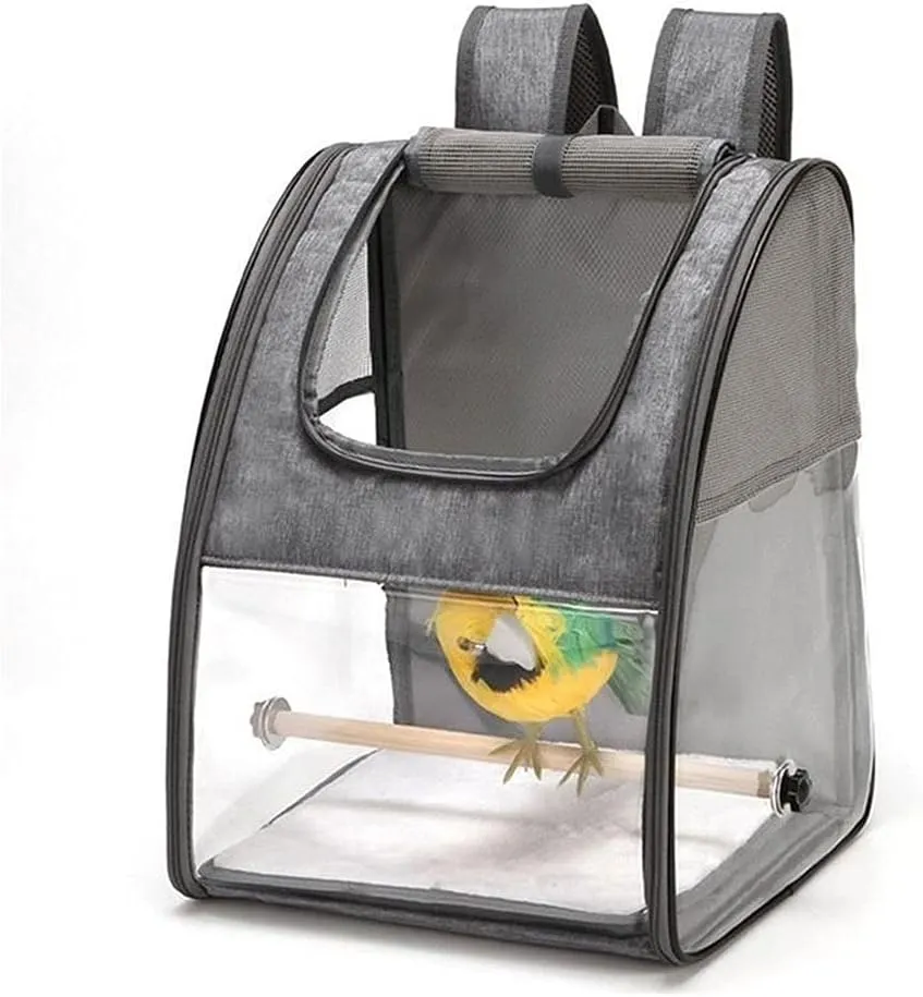 VIORED Decorative Birdcage Bird Parrot Travel Cage Foldable Portable Backpack Pet Parrot Cat and Dog Backpack Easy to Transport and Archive Outdoor Travel Supplies Open Design Birdcage