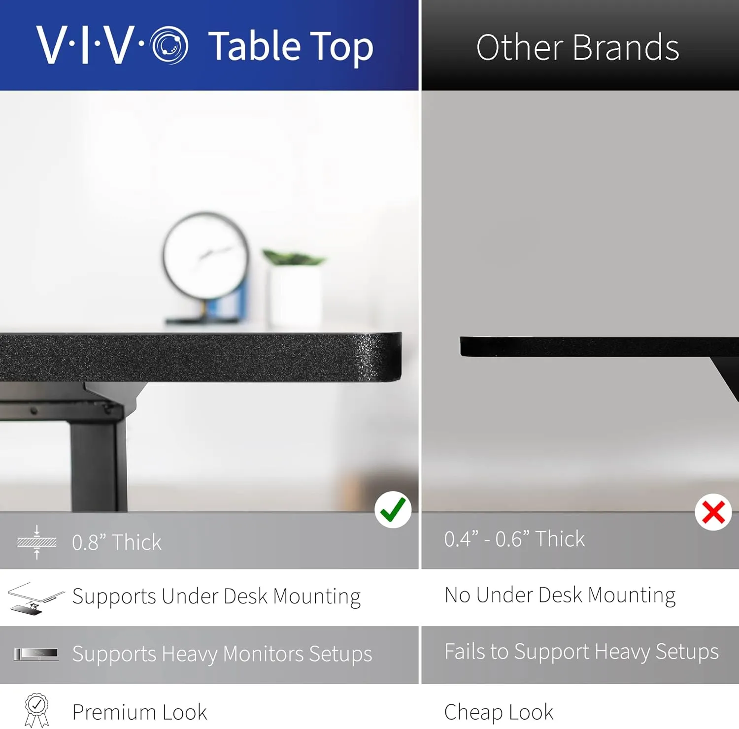 VIVO Electric Corner L-Shaped 63 x 47 in Standing Desk, Memory Height Adjustment, Dark Walnut Top White Frame, DESK-E3CTWD-47