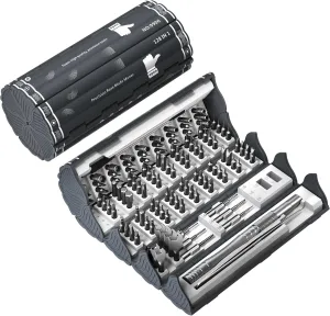 VMAN 128 in 1 Electronics Precision Screwdriver Set, Professional Magnetic Repair Tool Kit with 122 Bits for Computer, PC, iPhone, Laptop, Game Console, Watch, Xbox, PS5, MacBook, Ring Doorbell