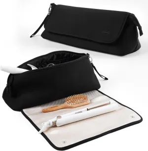 VRD Hair Tools Travel Bag with Fireproof Mat for Hot Hair Tools and Hair Care Accessories, Curling Iron Case