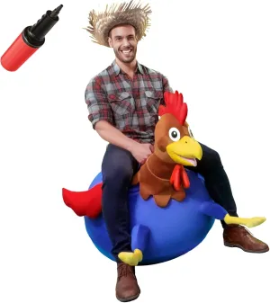 WALIKI Hopper Ball for Adults Ages 13-101 | Hippity Hop | Jumping Hopping Ball (Rooster)