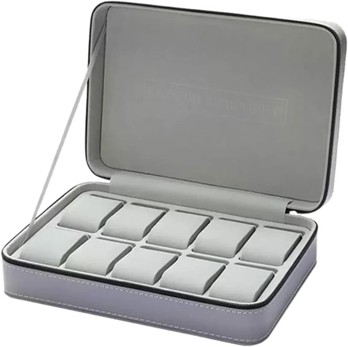 Watch Box Organizer Watch Storage Box Watch Display Box 10 Grid Watch Organizers, Large Capacity Jewelry Collection Box watch case