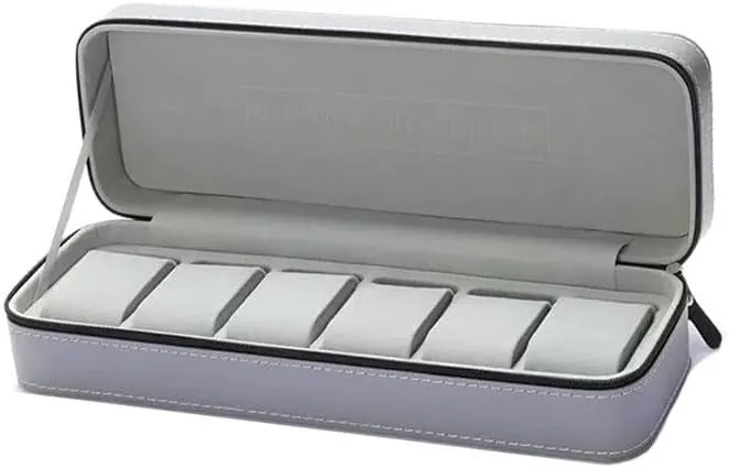 Watch Box Watch Display Box with 6 Grid Jewelry Collection Boxes Watch Organizer Large Capacity Watch Holder watch storage box