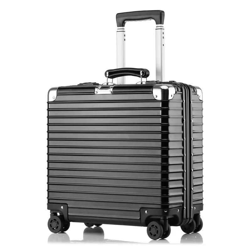 Waterproof aluminum frame rod password box 18 inch wear-resistant men's business travel universal