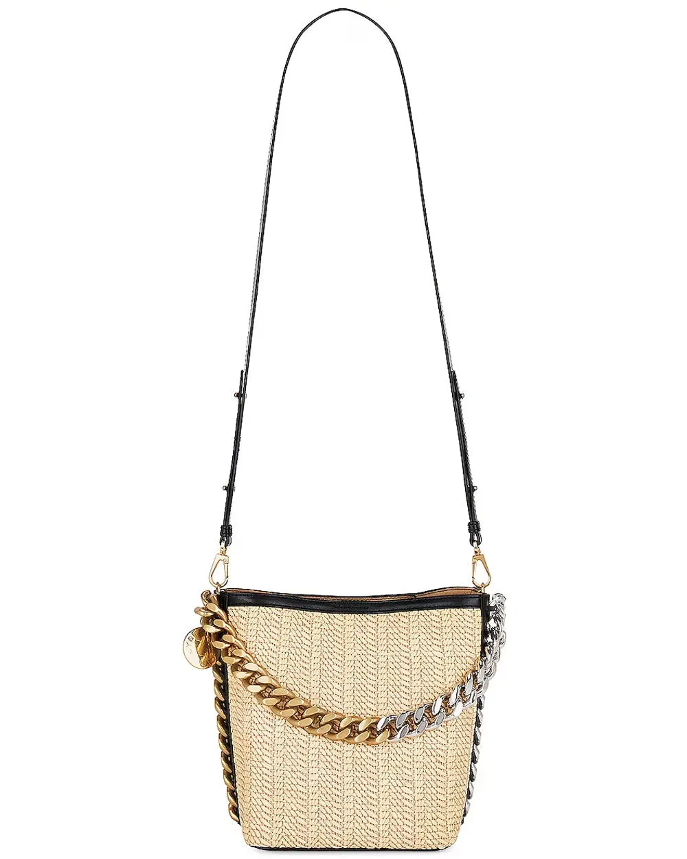Weaved Frayme Bucket Bag in Natural