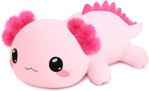 Weighted Stuffed Animals, 3.74 lbs Axoltol Stuffed Animal with Weighted Beads, Cute Plush Toy Pillow Gifts for Adults Kids Boys Girls