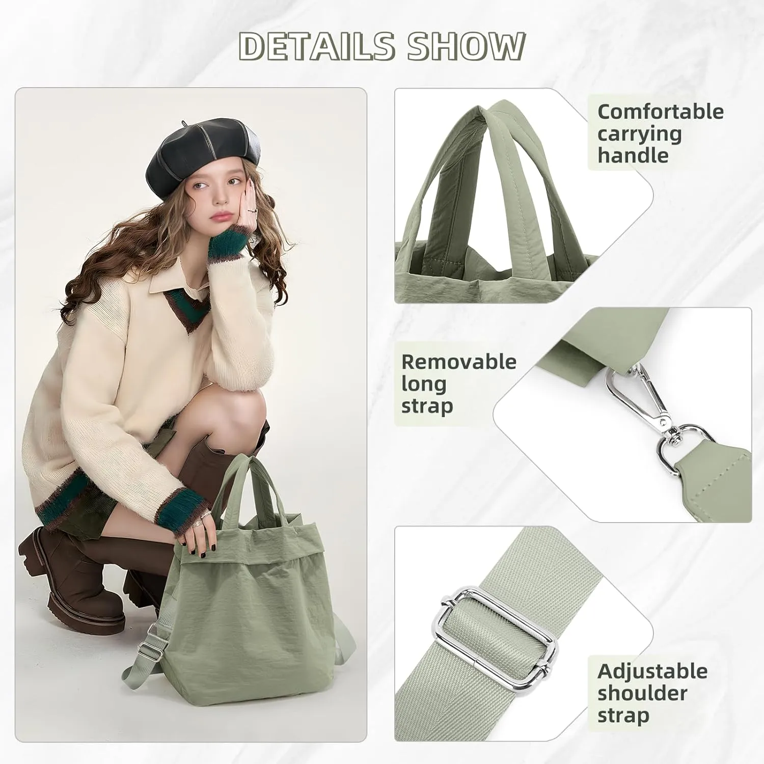 wepadre Pickleball Bag Tennis Bag for Women Men Tennis Racket Bag Crossbody Pickleball Bags for Women