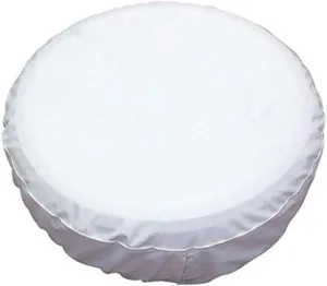 White Spare Tire Cover, Wheel Cover PVC Leather Waterproof Dust-Proof Universal Fit for Jeep, Trailer, RV, SUV and Camper (14 Inch)