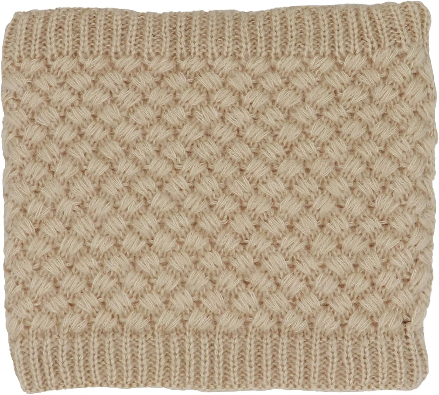Winter Fleece Lined Knitted Neck Warmer Scarf Neck Gaiter for Women Mens Teens