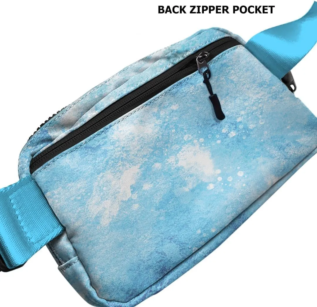WIRESTER Unisex Waist Belt Bag with Adjustable Strap, Fashionable Crossbody Fanny Pack Bag For Travel Running Hiking - Ocean Sea Turtles