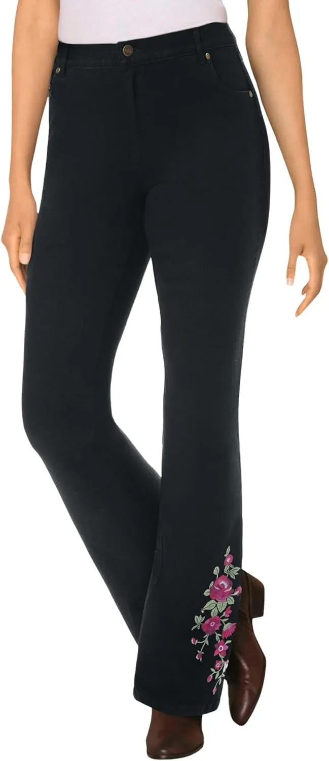 Woman Within Plus Size Bootcut Stretch Denim Jean