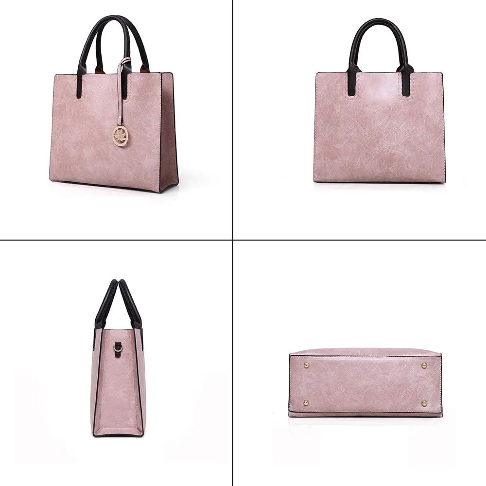 Women Handbags Sets 3 Pcs Large Capacity Handbag Chain Shoulder Bag Clutch Purse