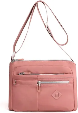 Women Lightweight Multi-Pocket Shoulder Bag,With Adjustable Shoulder Strap, Multi-Pocket Shoulder Crossbody Bag For Women.