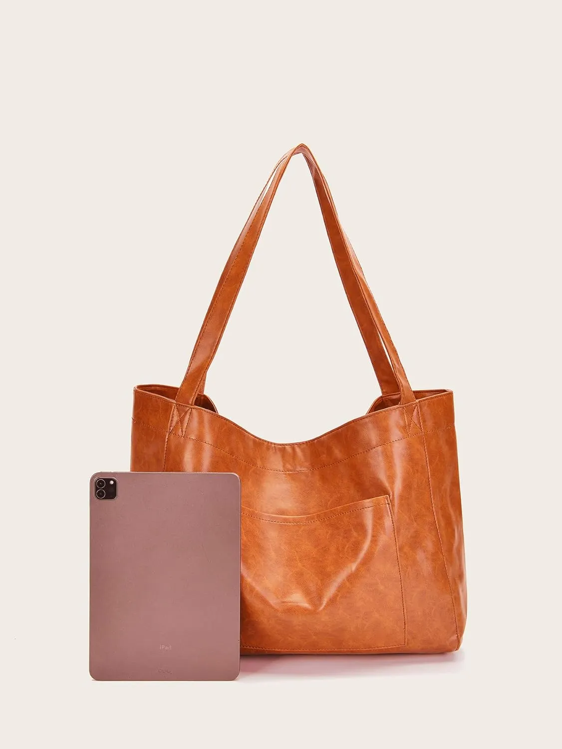 Women Oversize Tote Bags PU Leather Handbag Travel Purse Large Capacity Shoulder Purses Weekender Bag Shopper Handbag