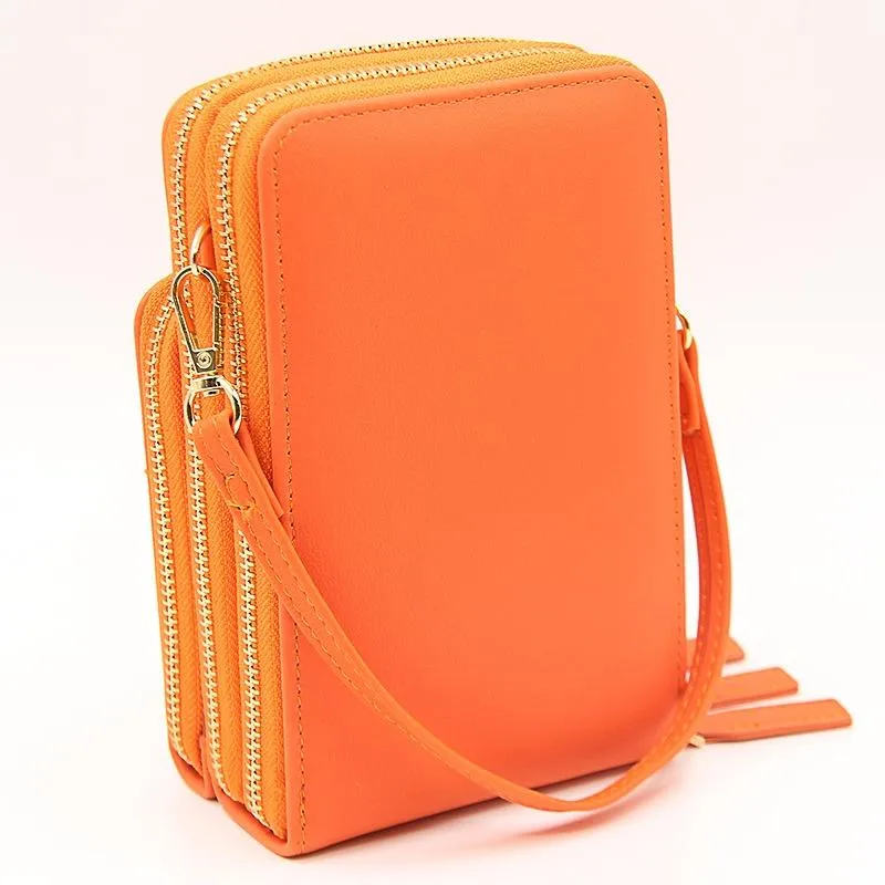 Women Pu Mobile Phone Shoulder Bag Large Capacity