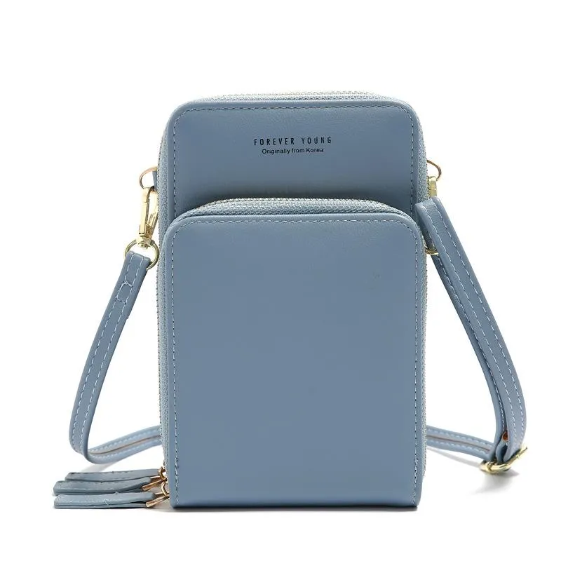 Women Pu Mobile Phone Shoulder Bag Large Capacity