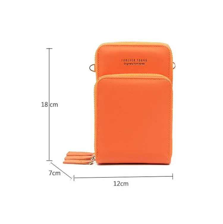 Women Pu Mobile Phone Shoulder Bag Large Capacity