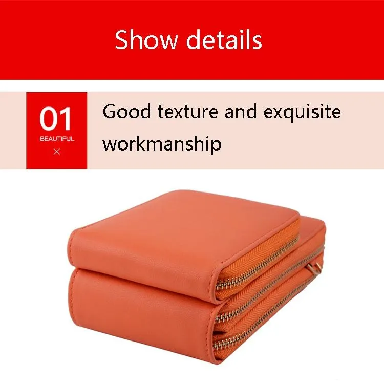 Women Pu Mobile Phone Shoulder Bag Large Capacity