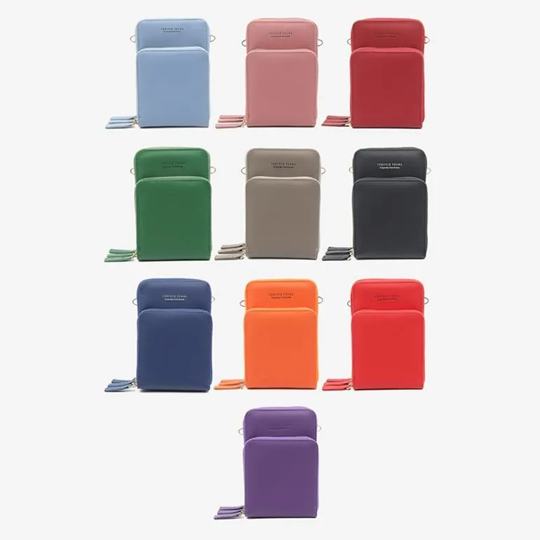 Women Pu Mobile Phone Shoulder Bag Large Capacity