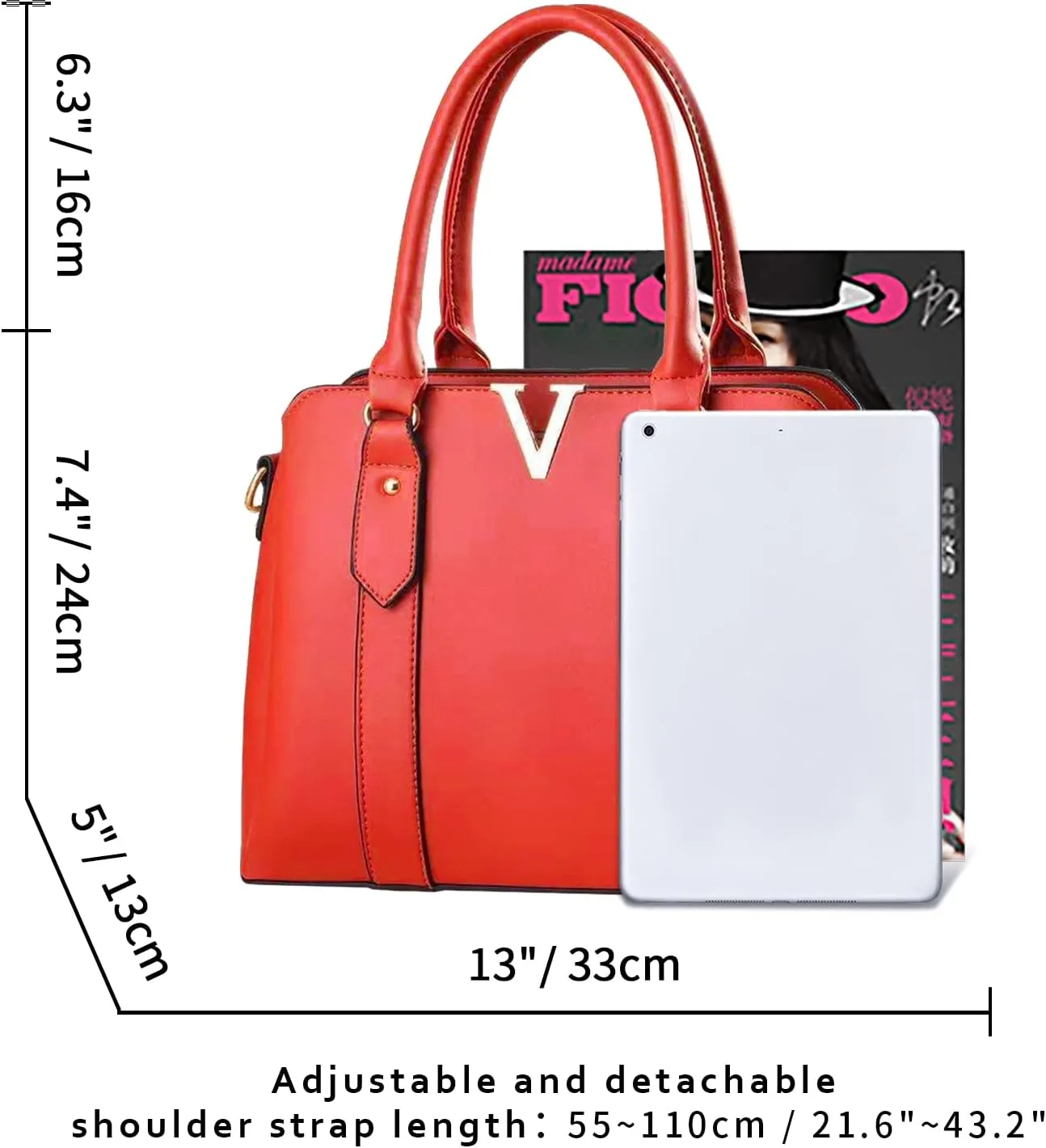 Women Purses and Handbags Stylish Shoulder Tote Bags Top Handle Satchel Retro Crossbody Bag Black