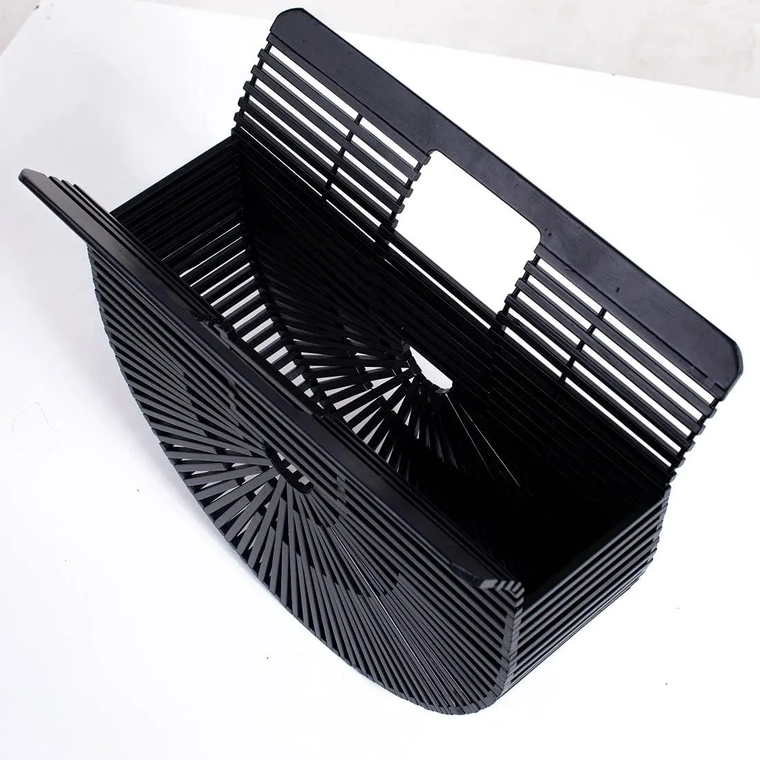 Women's Bamboo Handbag by Handmade Straw Bag,Tote Bamboo Purse Natural Basket Bag for Summer Beach…