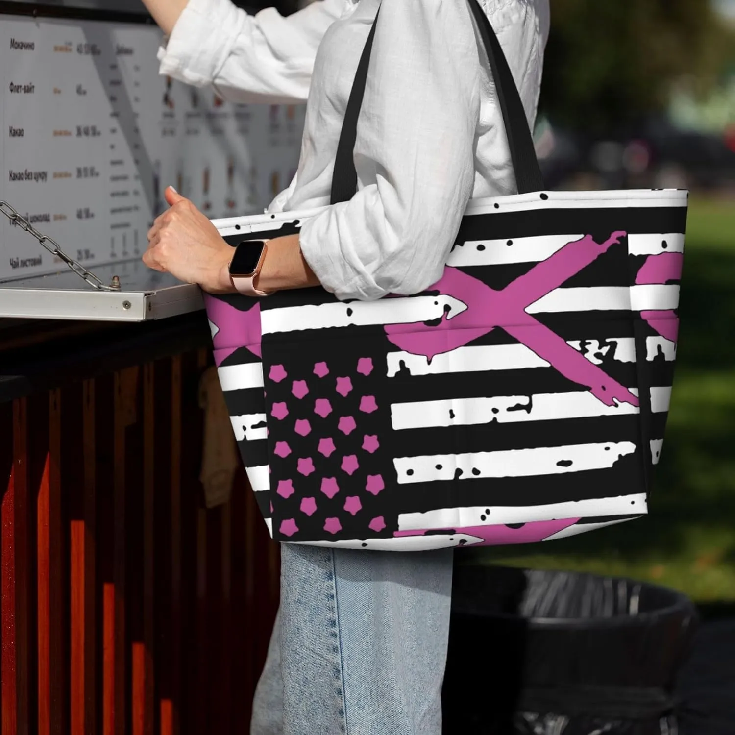 Women's Beach Tote Bag Large Waterproof Travel Bags with Pockets Sandproof Handbag for Camping Gym Pool