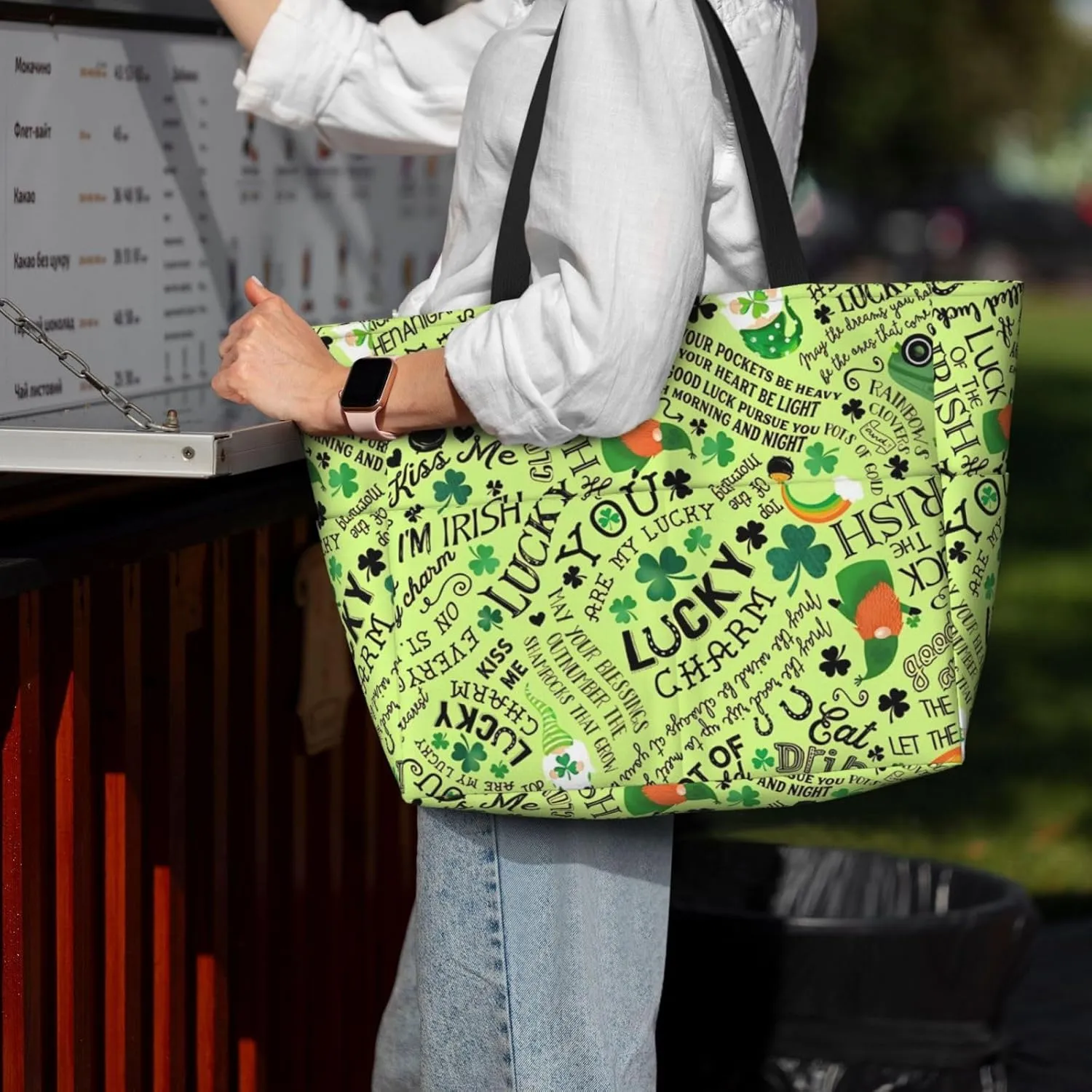 Women's Beach Tote Bag Large Waterproof Travel Bags with Pockets Sandproof Handbag for Camping Gym Pool