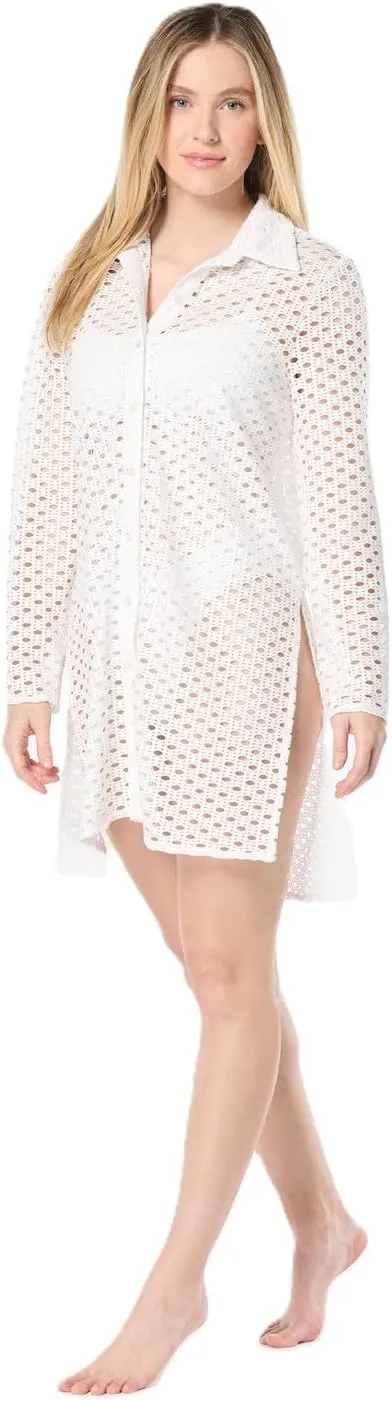 Women's Crochet Cover Up Shirt