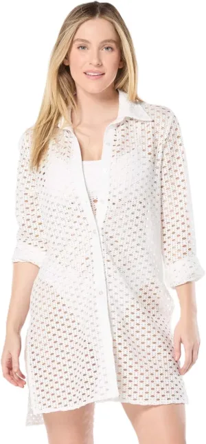 Women's Crochet Cover Up Shirt