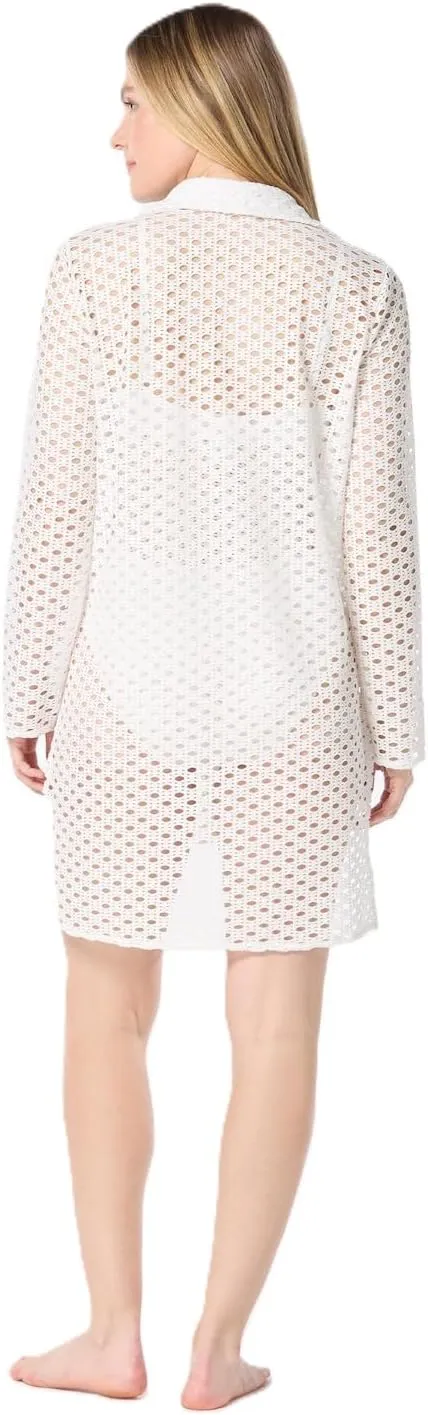 Women's Crochet Cover Up Shirt