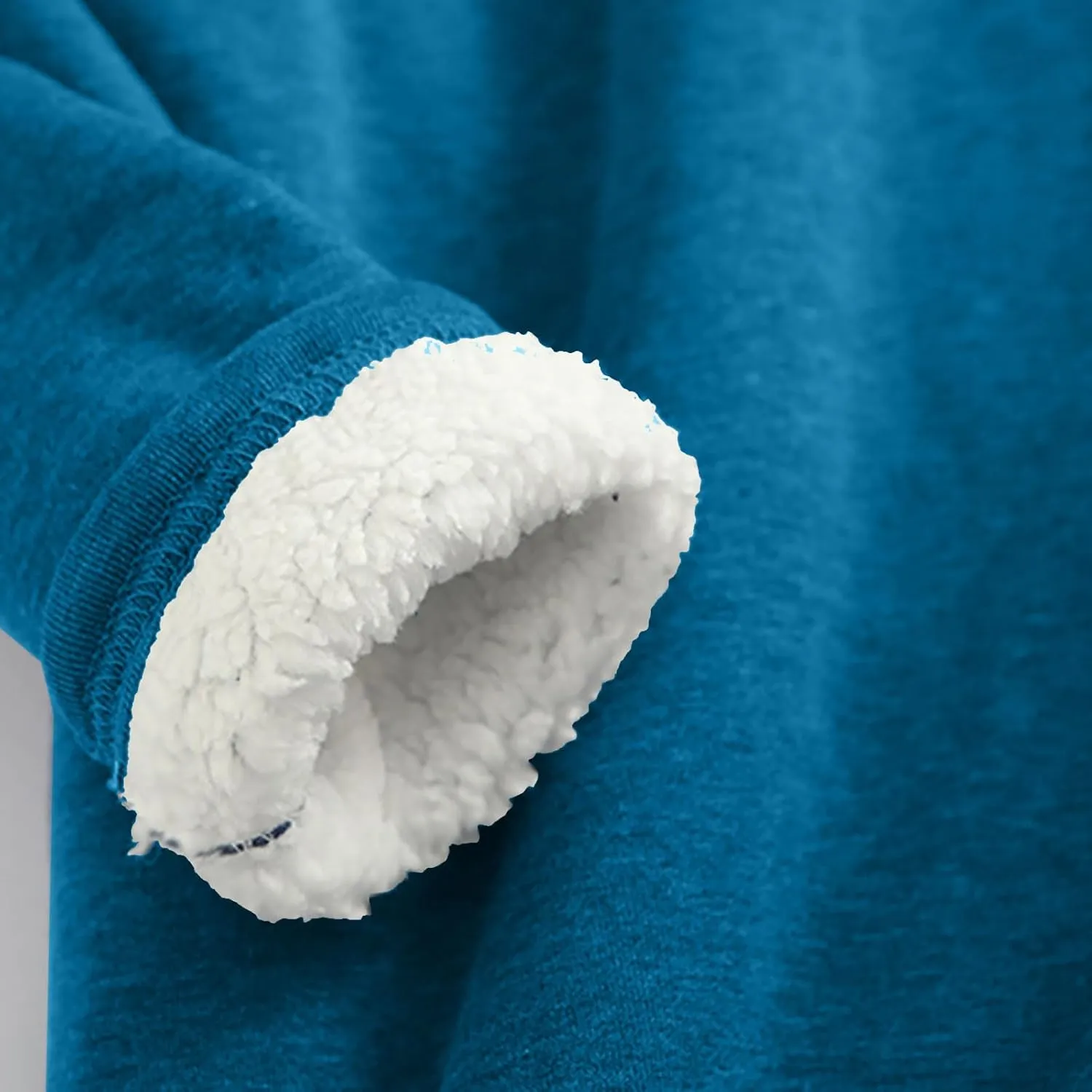 Womens Fall Winter Shirts 2023 Long Sleeve Crewneck Solid Sweatshirt Pullover Thickened and Lamb Wool Warm Clothes
