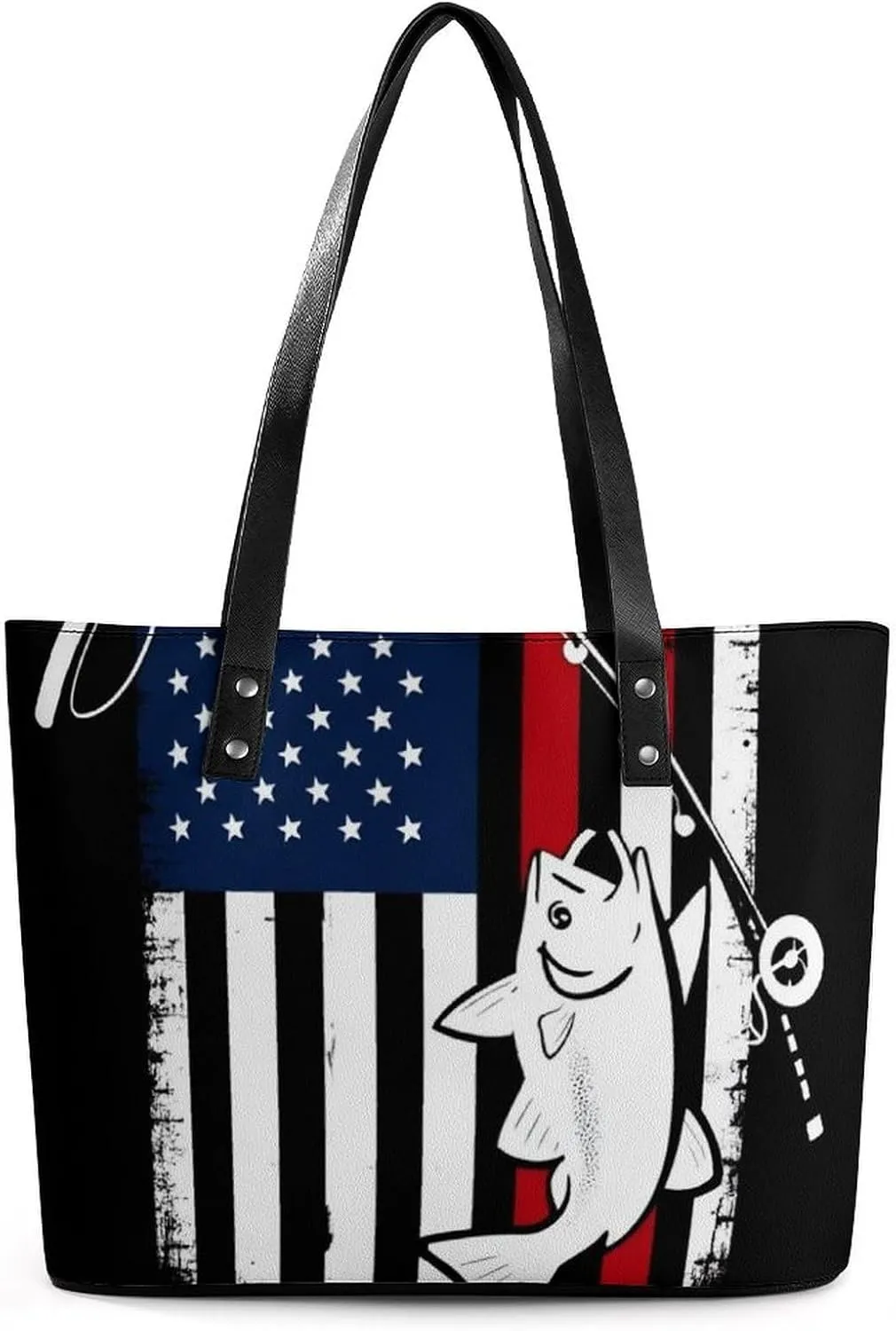 Women's Large Capacity Handbag, Lightweight Compartment and Open Pocket Tote Bag with Zipper for Work