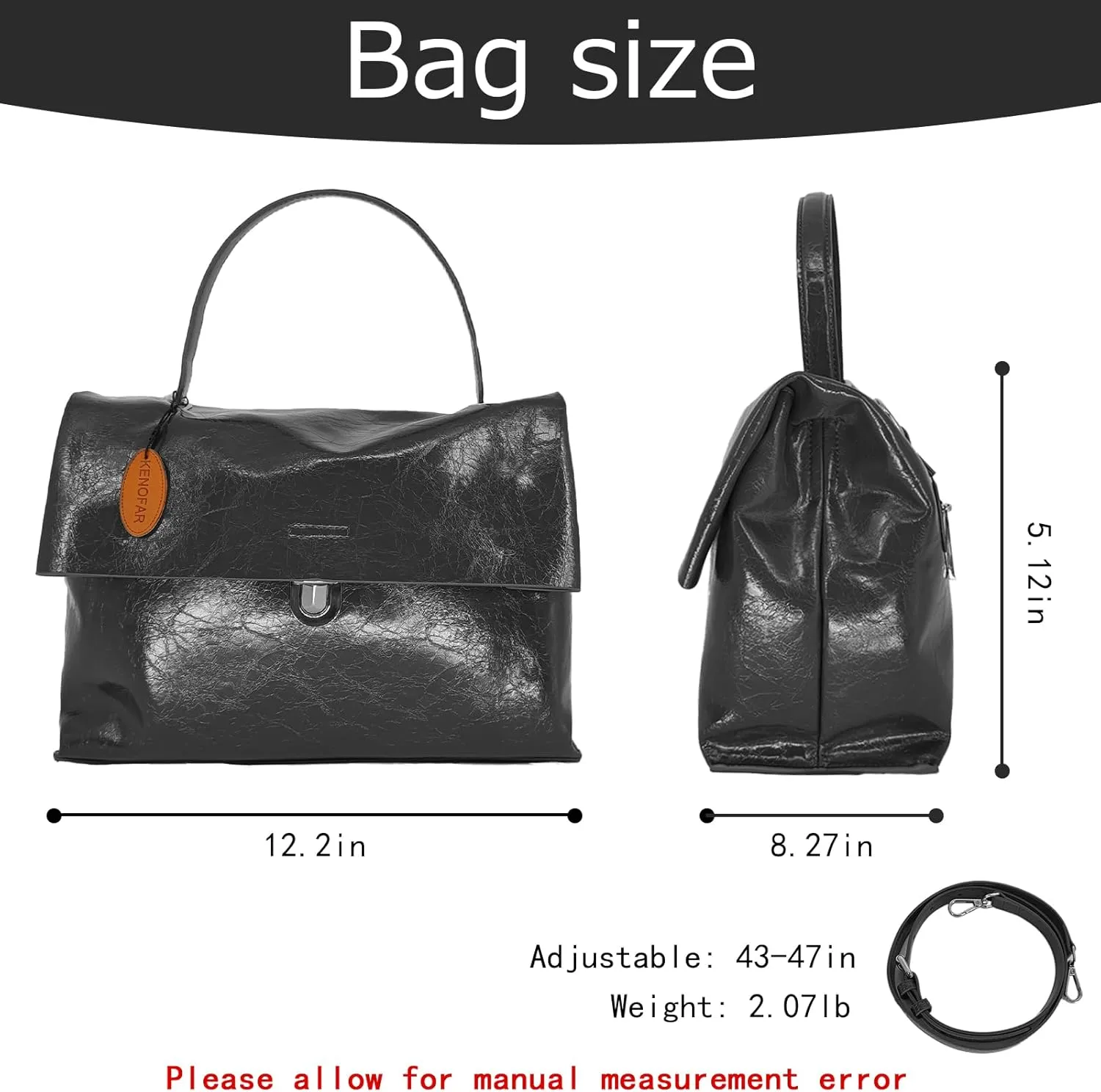 Women's Leather Tote Bags Large Capacity Genuine Leather Handbag Bag Medium