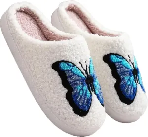 Women's Men's Happy Face Heart-shaped Cat Slippers - Retro Leopard Print, Memory Foam, Soft Plush, Warm, Anti-Slip Home Shoes