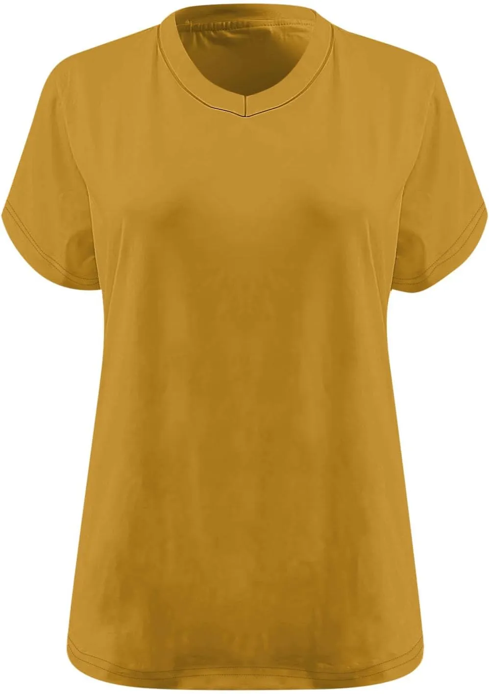 Womens Plus Size T Shirt V Neck Loose Fit Short Sleeve Tunic Top Summer Casual Tops Oversized Solid Blouse