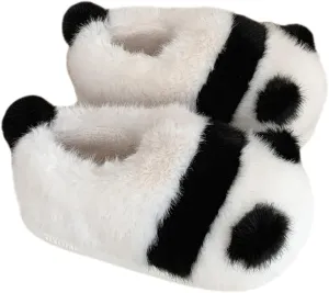 Women's Slippers Panda Slippers Animal Plush Slippers Adult Cotton Slippers Men's Indoor Home Slippers for Winter Warmth Slippers
