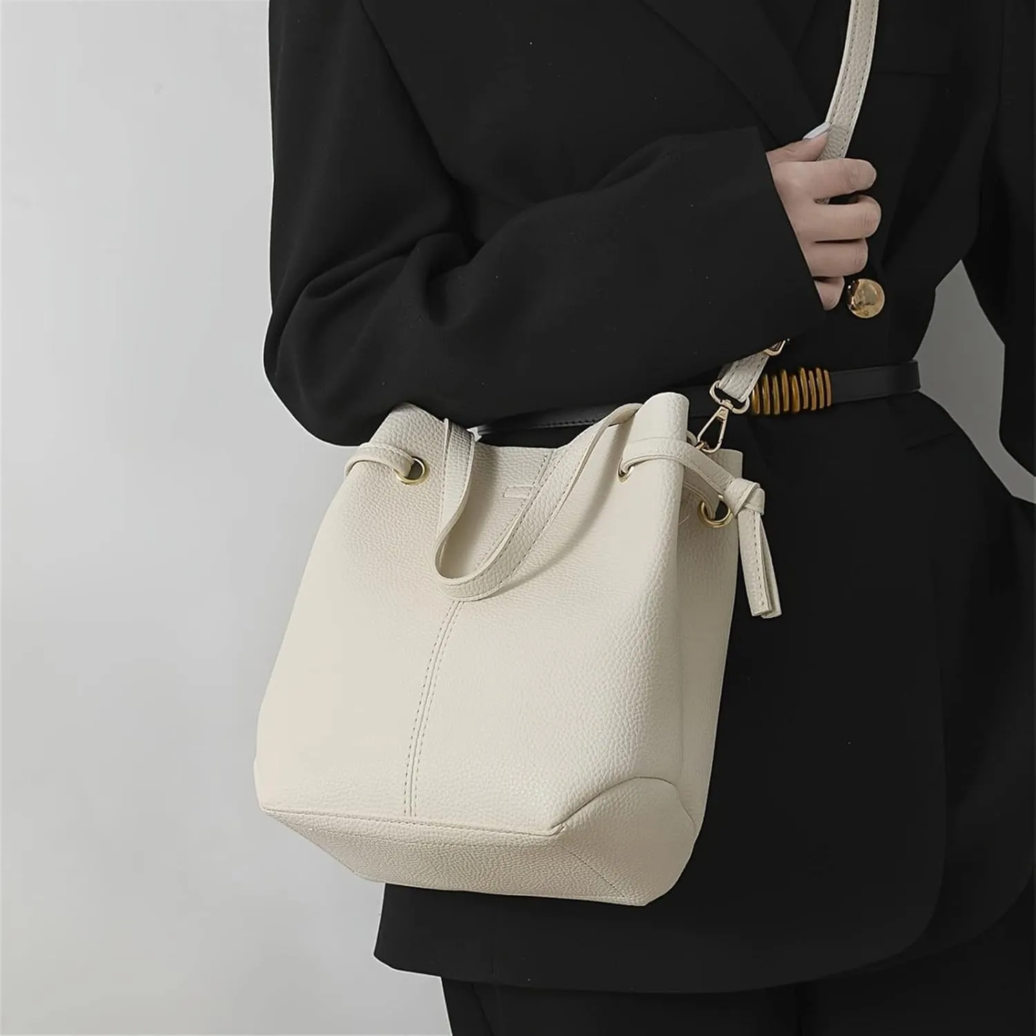 Women's Solid Color Crossbody Bag, Casual Shoulder Purse With Inner Pouch