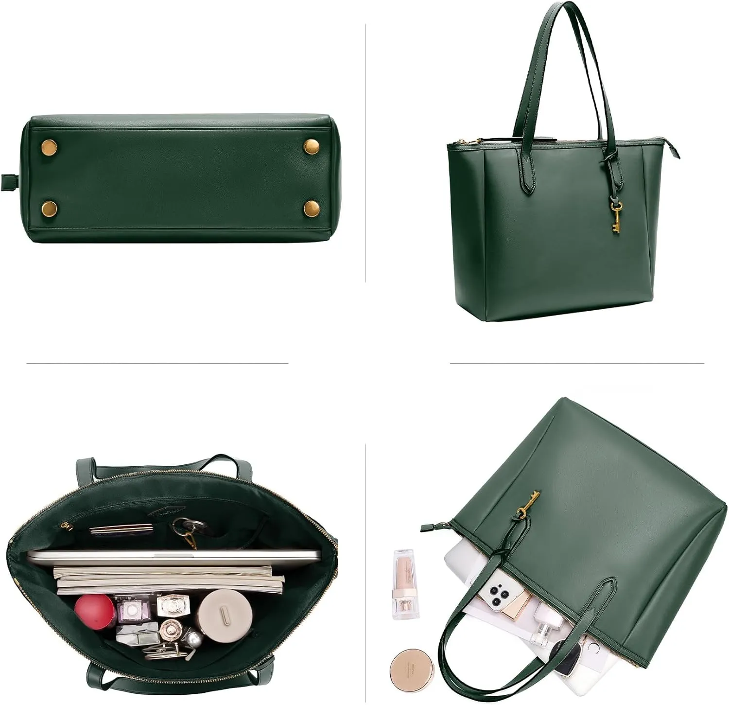 Women's Tote Bag Leather Handbag for Women 16L Large Capacity Travel Purses Ladies Shoulder Bags