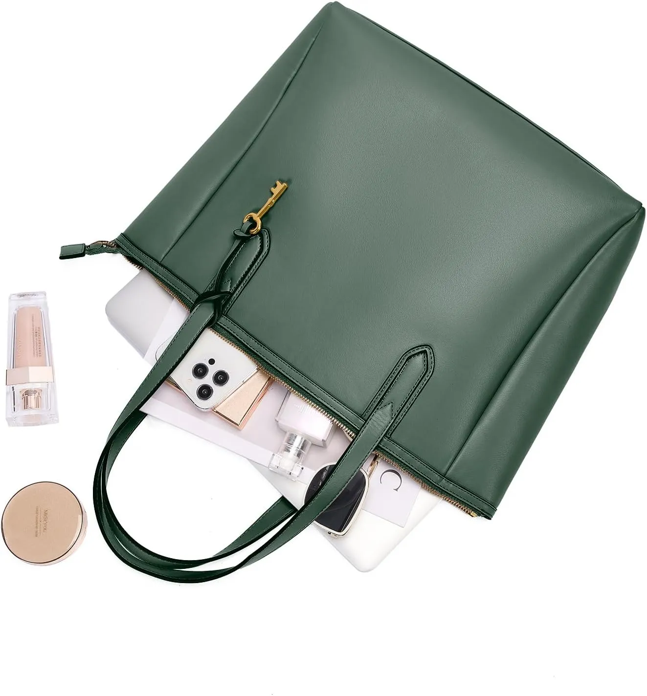 Women's Tote Bag Leather Handbag for Women 16L Large Capacity Travel Purses Ladies Shoulder Bags