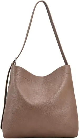 Women’s Tote Handbag Vegan Leather Shoulder Bag Large Capacity Work Bag Designer Travel Purse with Adjustable Strap