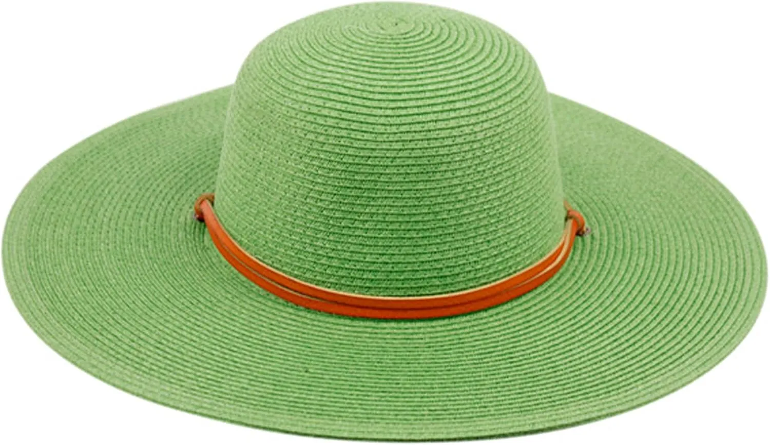Women's Wide Brim Braided Sun Hat with Wind Lanyard Rated UPF 50  Sun Protection-FL2403