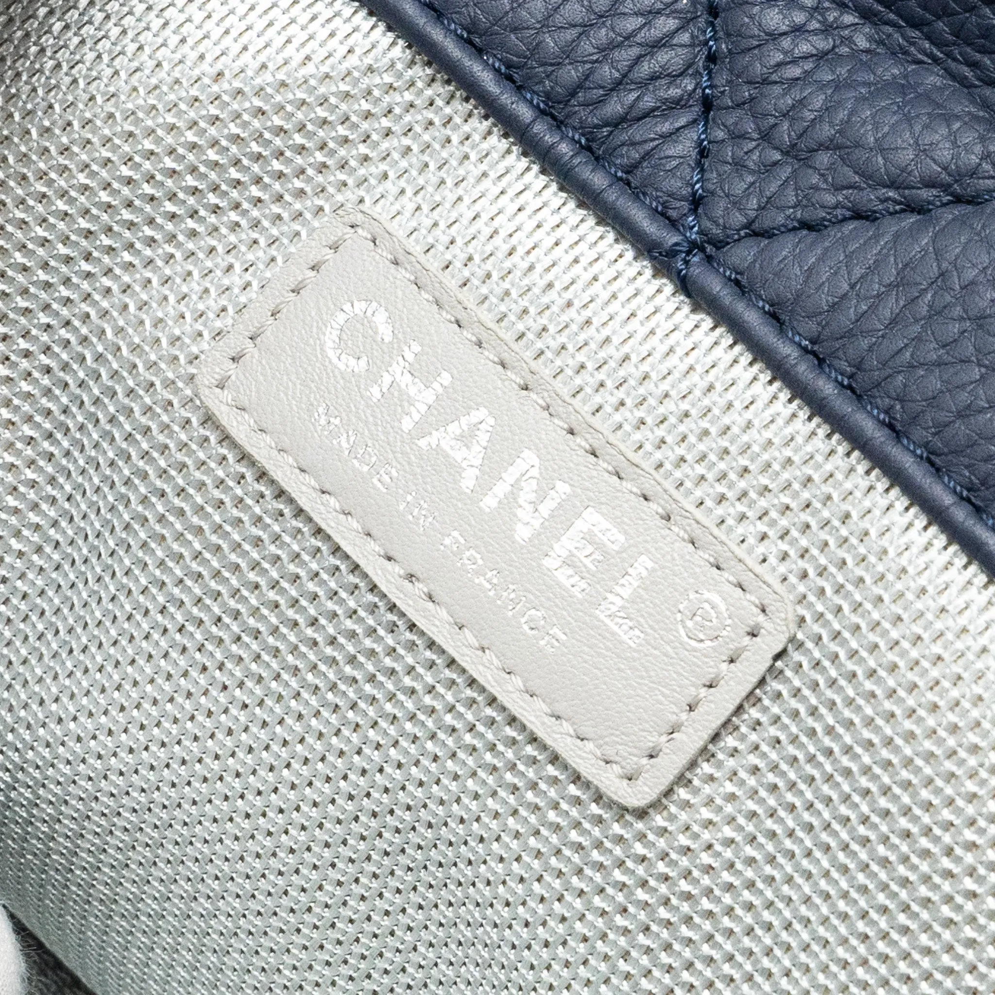 XXL blue Performance-optimized flap hardware ruthenium grained dark airline Customizable bag Chanel calfskin classic